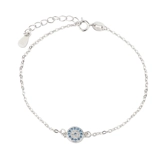 Браслет, серебро 925 пробы, в корейском стиле, простой и элегантный дизайн