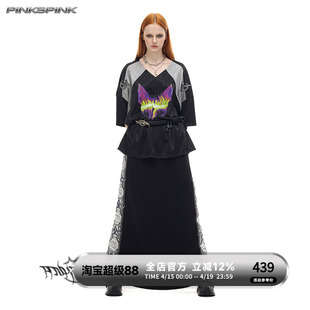 PINKSPINK|2025AW原创电月火焰猫球衣