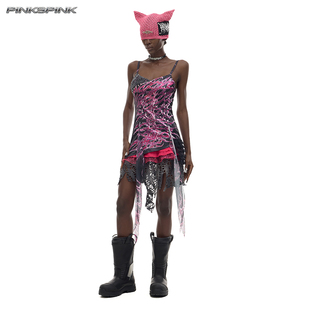 PINKSPINK 连衣裙 2025AW原创未来概念重组朋克辣妹摇滚Y3K数码