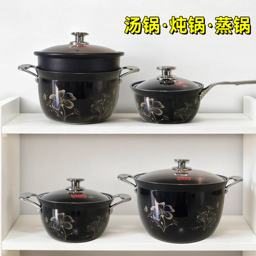 韩国进口silvat汤锅双耳炖锅熬粥