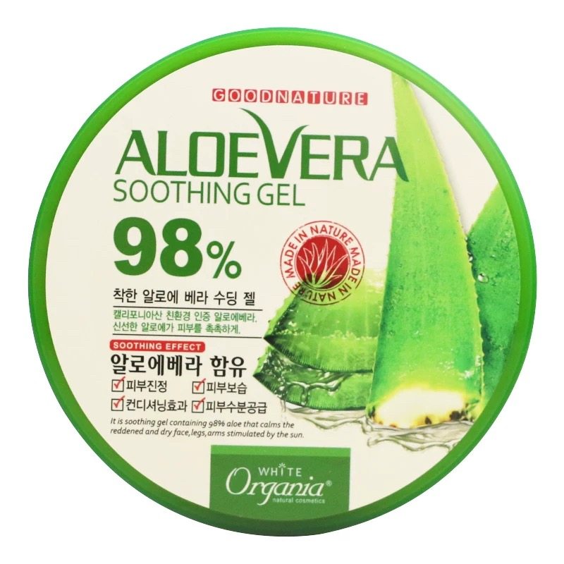 韩国进口施姈98%淡印免洗祛痘面膜芦荟胶300G库拉索晒后修复