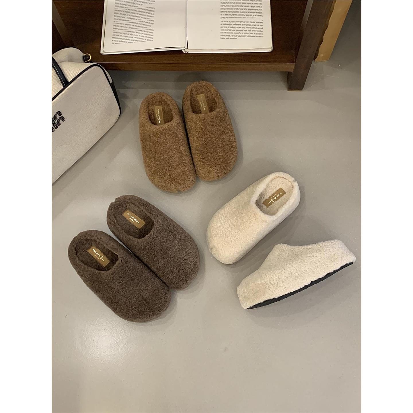 加绒2025秋冬毛勃肯鞋女包