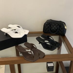 法式风方头人字拖女夏外