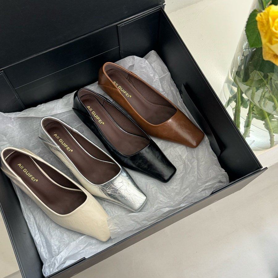 简约风小方头低跟单鞋女浅口气质百搭通勤鞋舒适瓢鞋,女鞋,浅口单鞋,淘宝优惠券,粉丝福利购,淘宝优惠卷