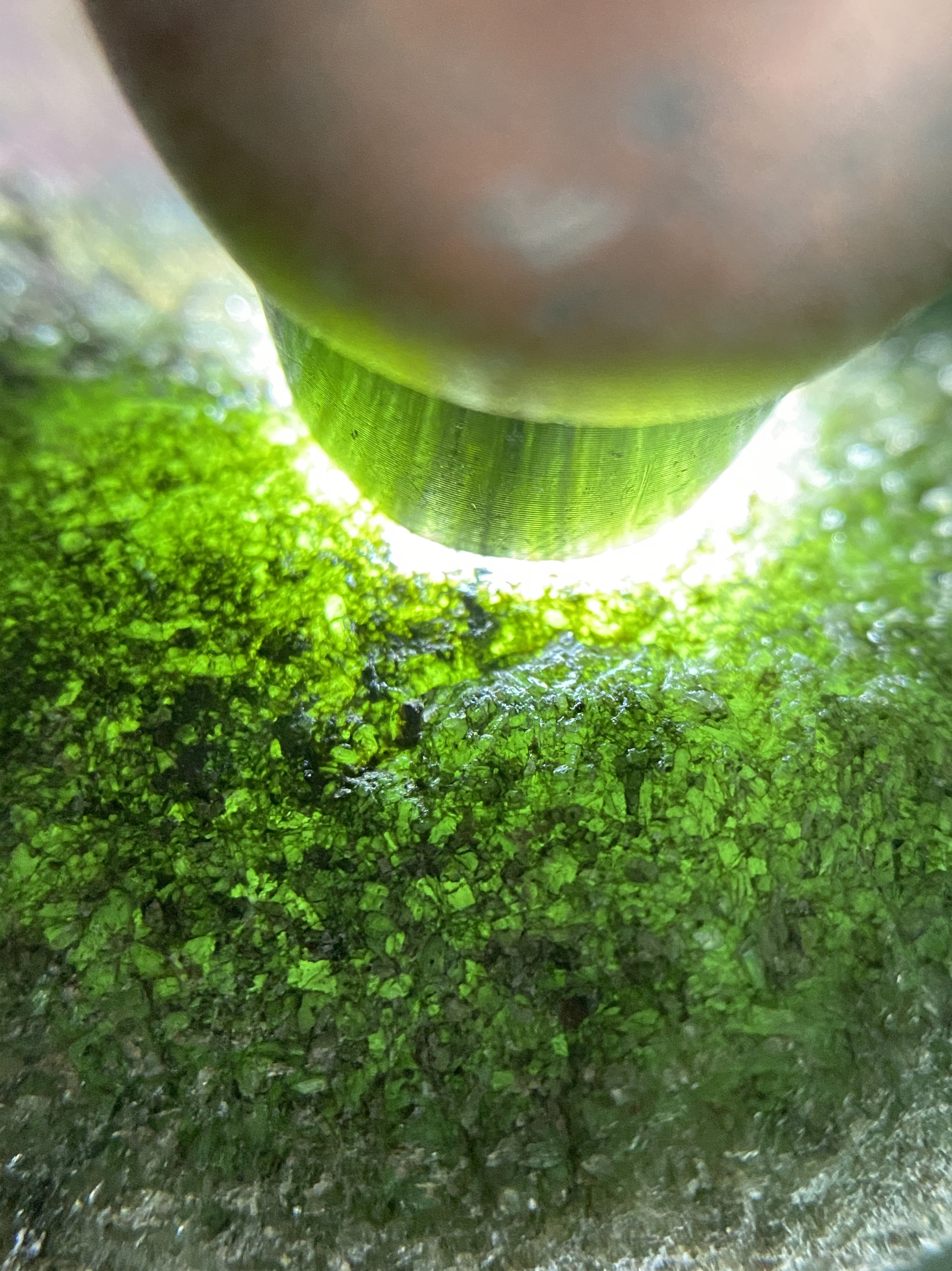 底子清澈冰感荧光足莫西沙缅甸翡翠原石冰晴手镯料玉石毛料色料