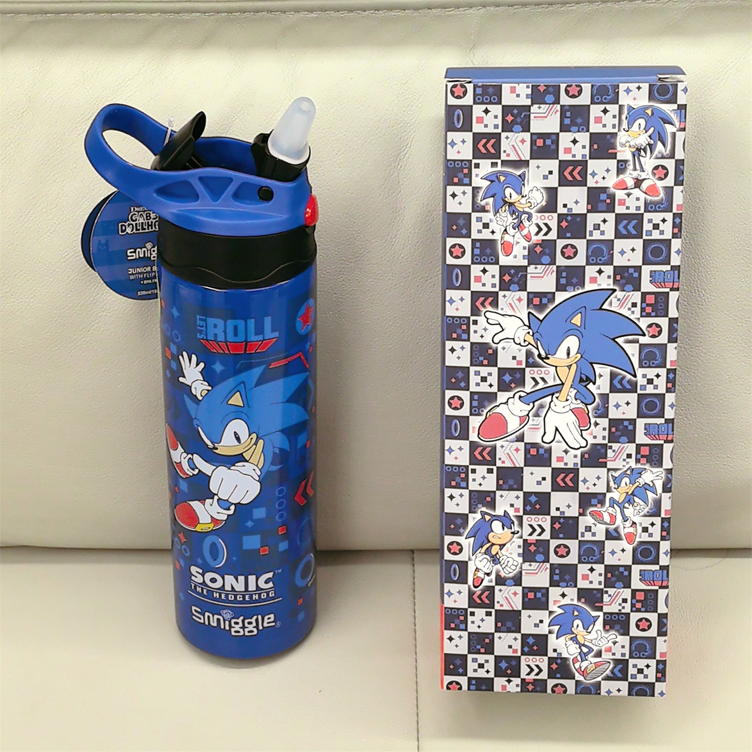 澳洲Smiggle不锈钢水杯儿童保温随手杯保冷蓝索尼克Hellokitty杯