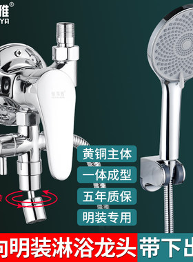恒莱雅全铜冷热水龙头套装