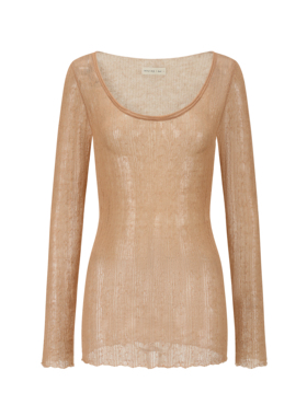 SWAYING 25秋冬 条纹绞花羊毛上衣