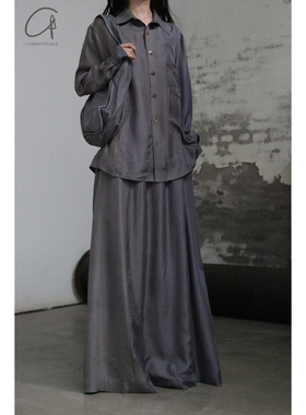 40%OFF AVIVA JIFEI XUE  抽绳A字半身裙