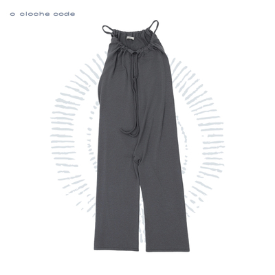 o cloche code 25秋冬 抽绳连体休闲裤美利奴羊毛针织