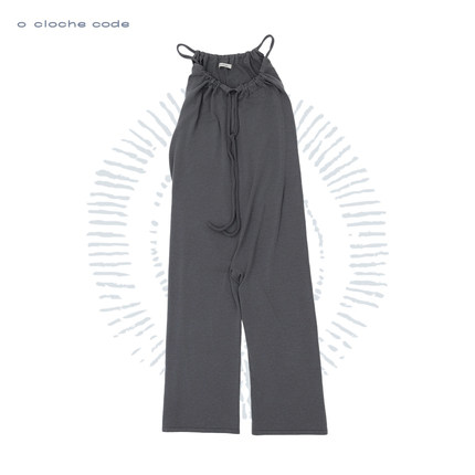 o cloche code 25秋冬 抽绳连体休闲裤美利奴羊毛针织
