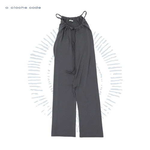 o cloche code 25秋冬 抽绳连体休闲裤美利奴羊毛针织