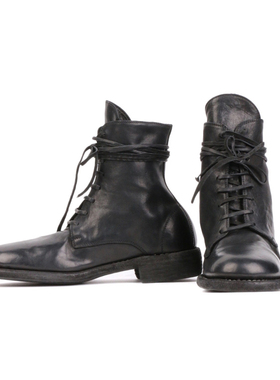 Guidi 真皮底系带靴 软马皮 995 意大利 手作