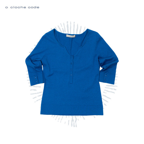 o cloche code 25秋冬 棉羊绒中袖背心针织