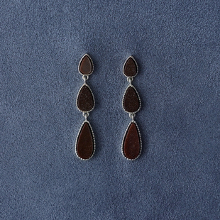 纯银卵石酒滴耳环 PEPE SALE