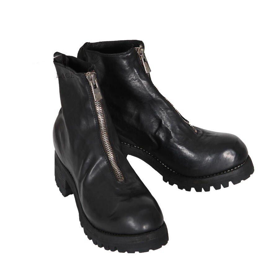 GUIDI 软质全粒面马皮前拉链靴 PL1V 意大利 工匠 common place