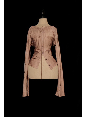 Mutedance 25秋冬 系扣抽绳领衬衫上衣系列 手工 古典