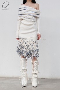 钩针雪花流苏半裙 KNITS 70%OFF NAN