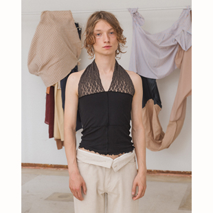 蕾丝拼接 BASERANGE 尼赫鲁 有机棉 背心吊带 法国