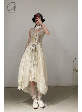 40%OFF ARCHIVIO J.M.Ribot 复古丝绸纯棉拼接连衣裙 工匠