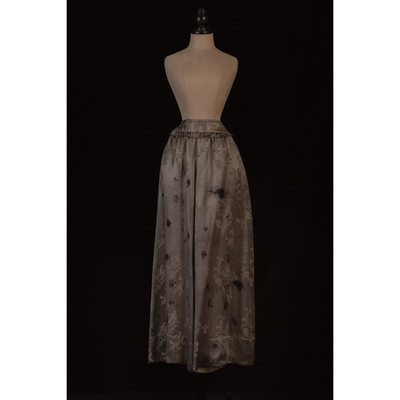 Mutedance 26春夏 松紧褶皱花边腰休闲裤  植物染