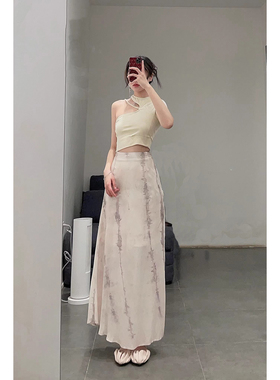 70%OFF Pengtai 丝绸A字半身裙 法国手作