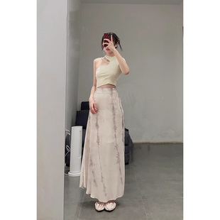 法国手作 丝绸A字半身裙 70%OFF Pengtai