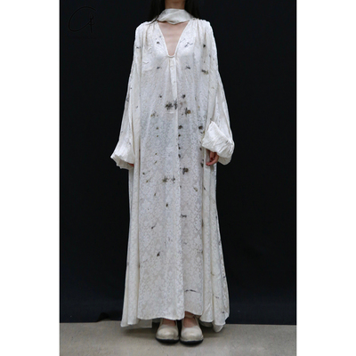 40%OFF Mutedance 戴围巾花染长款连衣裙