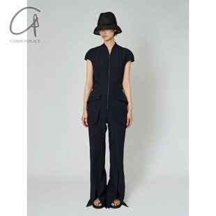 80%OFF mame kurogouchi粘胶麻无袖跳伞服连体衣