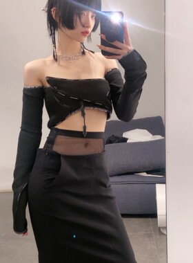 80%OFF WINDOWSEN 长袖露肩上衣