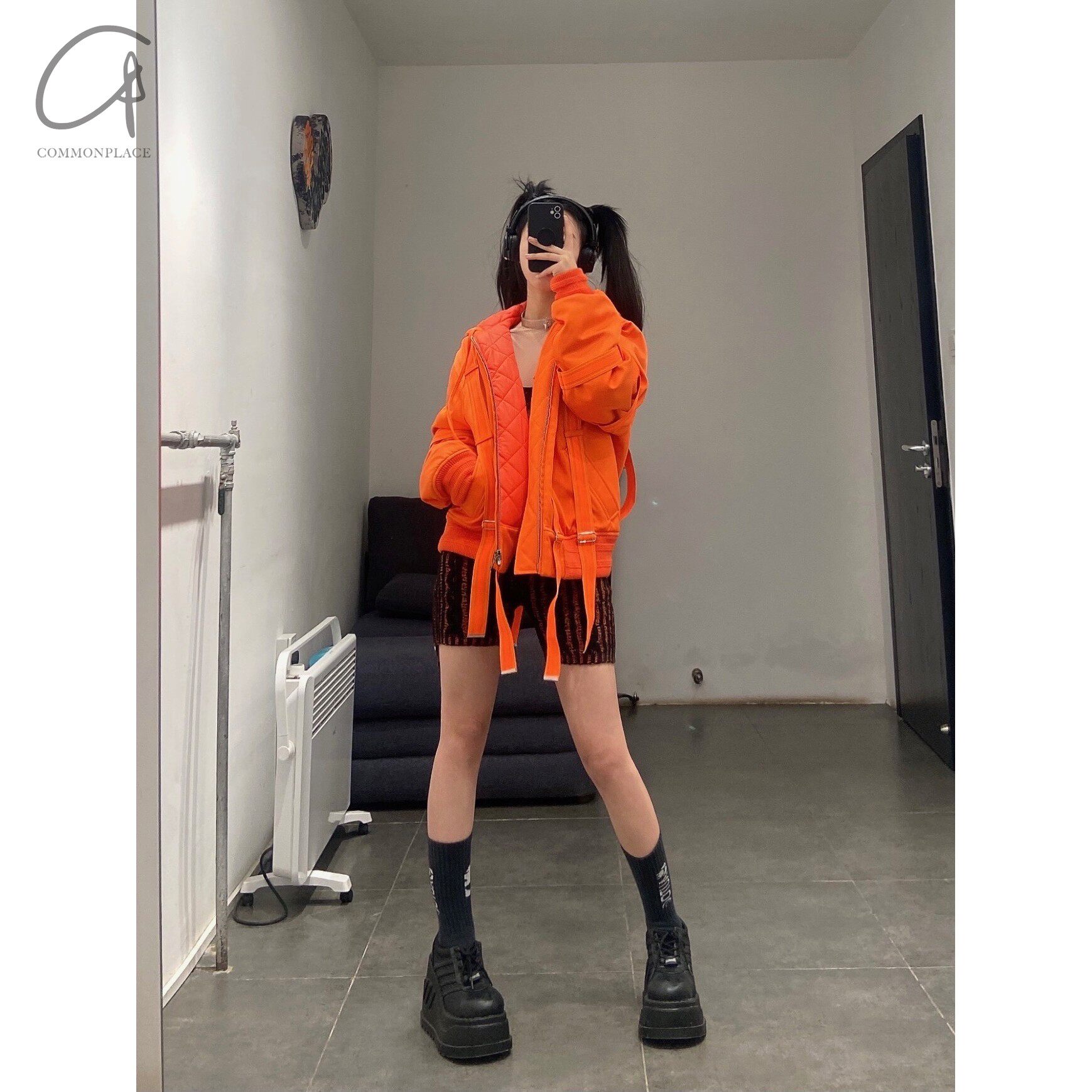 绑带夹克可枕头系列比利时棉服