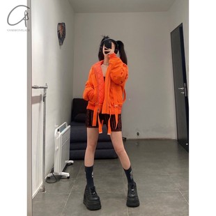 80%OFF WALTER VAN BEIRENDONCK 绑带棉服夹克 可安插枕头系列