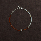 OLIO 红花玛瑙珍珠拼接手链 新年系列 ACETO