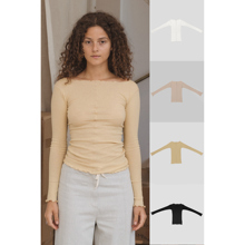 BASERANGE 螺纹棉长袖上衣T恤 TTPAL系列合集 法国