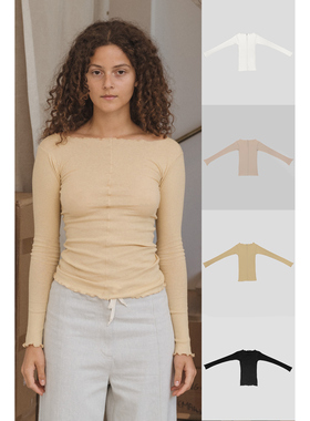 BASERANGE 螺纹棉长袖上衣T恤 TTPAL系列合集 法国