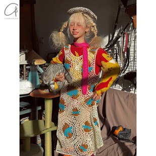 俄罗斯 网状针织外搭镂空连衣裙 60%OFF VEREJA