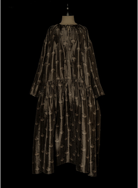 Mutedance 25秋冬 花染长款连衣裙