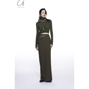 混纺羊毛解构拼接半身裙系列 WAAG 60%OFF OUDE