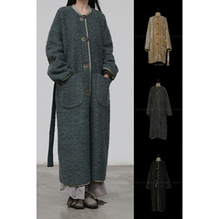 Common 羊毛外套 Place品牌集合店 长款 Mutedance