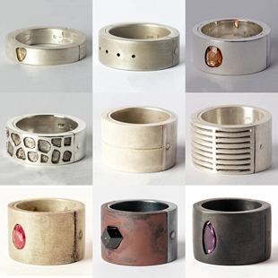 Parts of Four Sistema系统系列 I 基础的模块化组合戒指