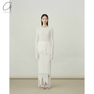 50%OFF SWAYING  浮线细节半裙