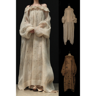 Mutedance 荷叶领连衣裙