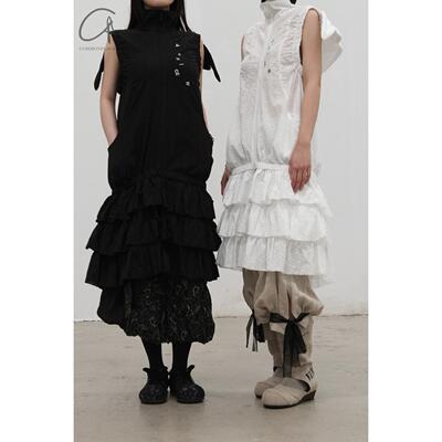 VeniceW 飞行背心刺绣连衣裙