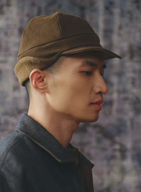 40%OFF AVIVA JIFEI XUE 深橄榄色棉刷背登山帽