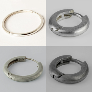 Parts of Four Hoop圈形耳环系列集合 III 高程度手工