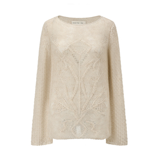 SWAYING 钩花羊驼毛亚麻上衣 25秋冬