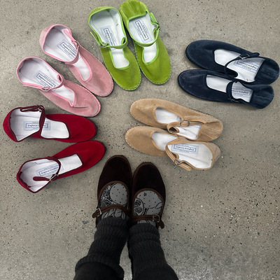 Drogheria Crivellini Le PAPUSSE玛丽珍丝绒鞋