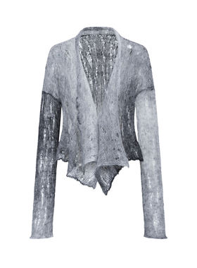 OUDE WAAG 26早春 渐变马海毛针织开衫