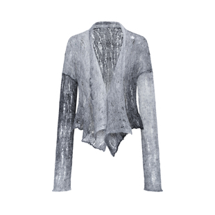 渐变马海毛针织开衫 26早春 WAAG OUDE