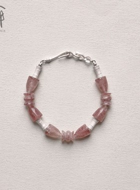 OLIO E ACETO 七夕特别系列 纯银草莓晶果实手链